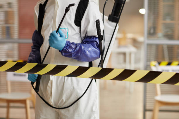 Professional Biohazard Cleanup technician working in East Meadow, NY